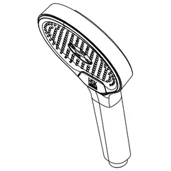 HSK Ersatzteile Handbrause, Chrom, E98520-44-41 E98520-44-41