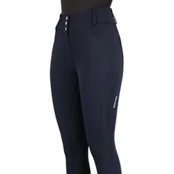euro-star Reithose Damen ESIndigo Glam Full Grip navy mit Glitzersteinen besetzt, Taille: 44