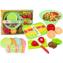 Obstschneideset Salatbesteck Tablett Lebensmittel 25-tlg.