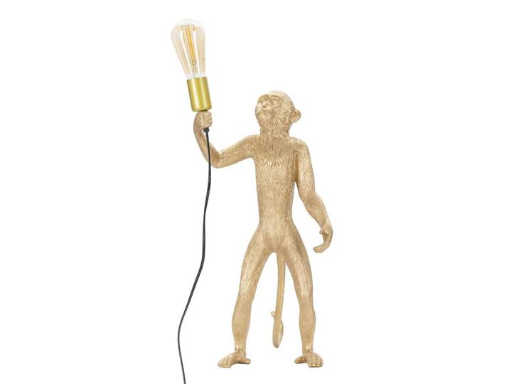 Tischleuchte Monkey Gold Goldfarben B: 20 cm