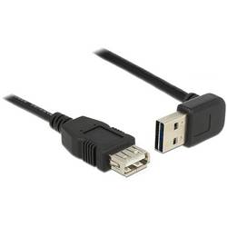 Delock USB-Kabel USB 2.0 USB-A Stecker, USB-A Buchse 0.50 m Schwarz beidseitig verwendbarer Stecker 85177