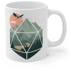 Crit Stones A d20 Scene Gift Mug
