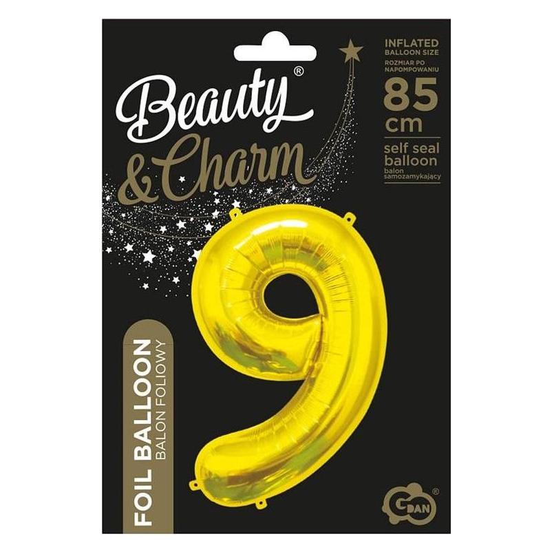 GoDan B&C 9 Goldfolienballon, 85 cm (1x) (47815841)