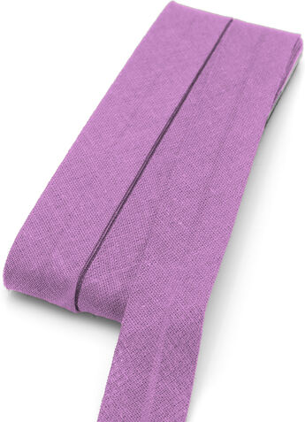 buttinette Baumwoll-Schrägband, violett, Breite: 2 cm, Länge: 5 m