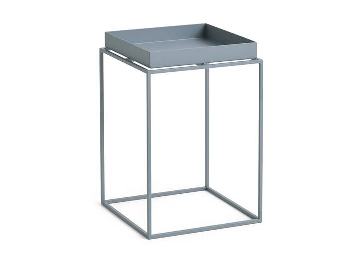 HAY Tray Table mittelhoher Beistelltisch Taubenblau, 30x30x44 cm
