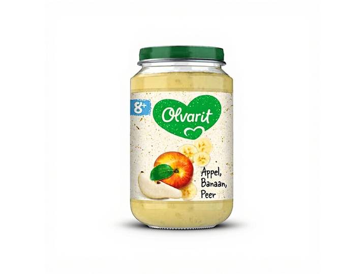 OLVARIT Fruithapje 8maanden+ Appel Banaan Peer 200gr