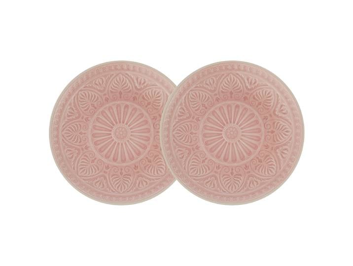 Assiette plate SUMATRA - lot de 2 Ø 31cm Rose foncé/Rose foncé