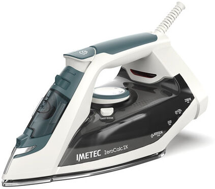 Imetec Ferro a vapore ZeroCalc 2X, Tecnologia Anticalcare, 2200 W, Colpo Vapore 120 g