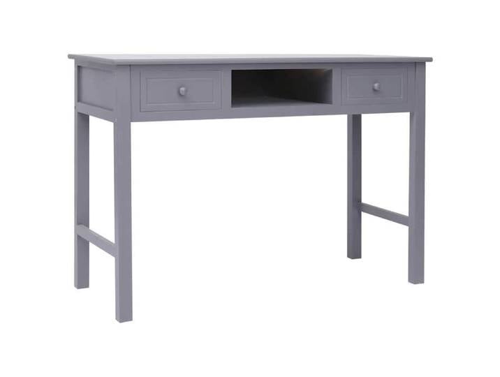 VIDAXL - Meuble de bureau - Bureau Gris 110x45x76 cm - Bois_3571