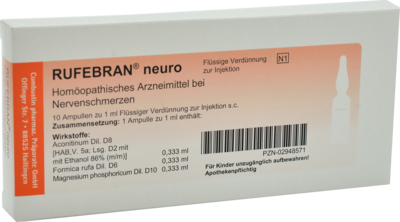 COMBUSTIN Pharmazeutische Präparate GmbH RUFEBRAN neuro Ampullen 10 St 02948571