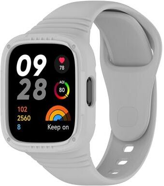 Everyday Crate For Xiaomi Redmi Watch 3 Silicone Watch Strap Adjustable Replacement Watch Band grey