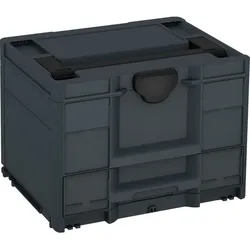Tanos systainer3 Combi M 287 anthrazit (RAL 7016), Verschluss schwarz (RAL 9004), Griff schwarz (RAL 9004) - 83550047.83