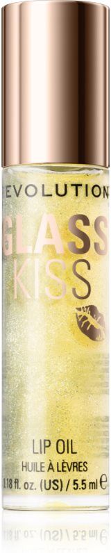 Revolution Glass Kiss shimmering oil for lips shade Stardust Lemon 5.5 ml