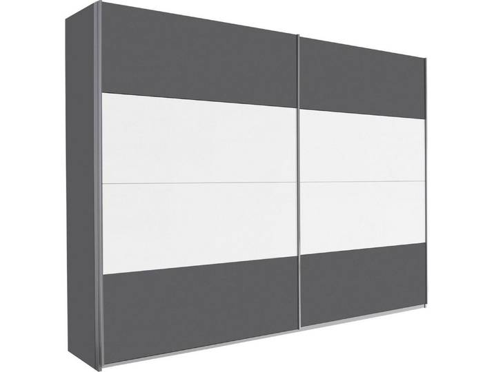 rauch Schwebetürenschrank Quadra Kleiderschrank Schrank Gaderobe mit Möglichkeit zur individuellen Frontgestaltung, leichtgängige Türen