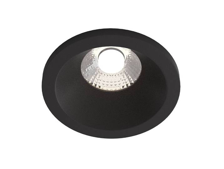 Spot encastrable LED Zoom Ø 9cm Noir/Noir Aluminium LED Module LED