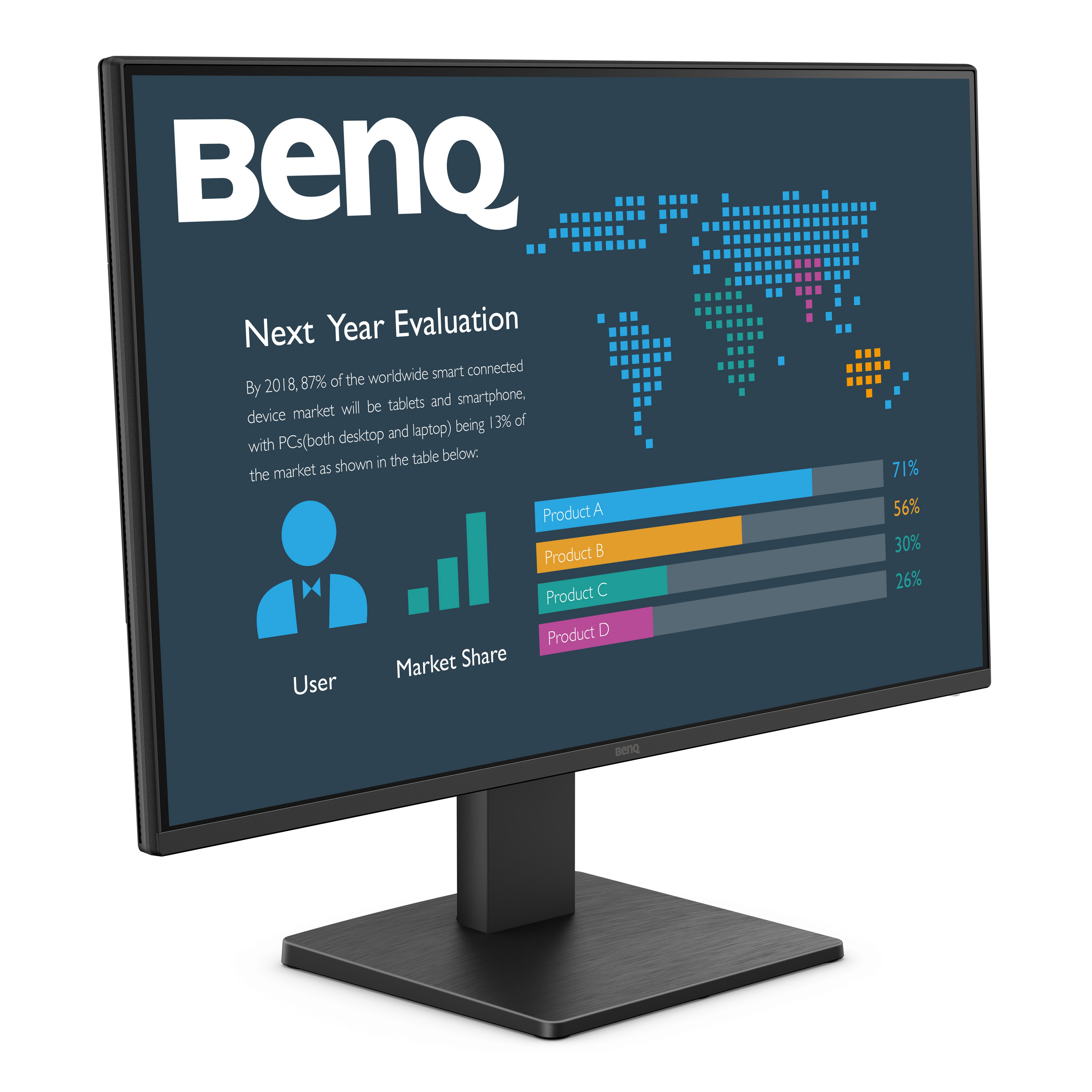 BenQ BL2491P 24IN IPS 5 ms HDMI 23.8 Zoll Full HD IPS Panel 16:9 120 Hz Monitor 9H.LPVLJ.LBE