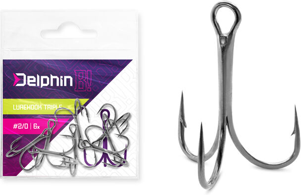 Delphin Hameçon triple B! LureHook TRIPLE / 6pcs 1 Silver, Gray, Gold 1