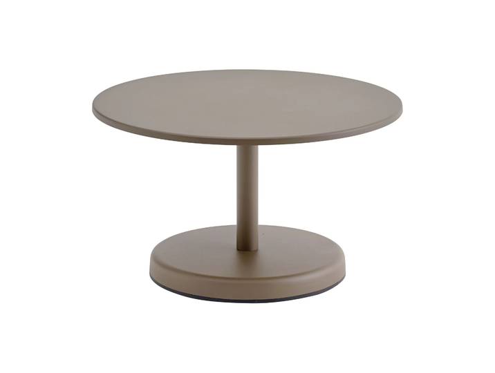 Muuto Table basse Linear Steel Taupe, Ø70x40 cm