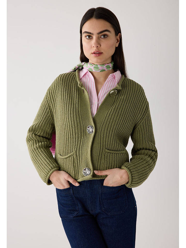 More & More Cardigan in Oliv - 38