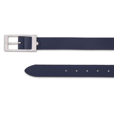 Ledergürtel BERND GÖTZ "Ledergürtel mit Rechteckschließe", Damen, Gr. 80, blau (marine), Rindsleder, Gürtel Ledergürtel