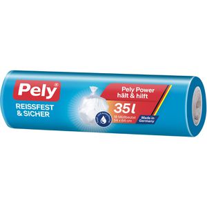 Pely Müllbeutel 54030210, 35 Liter, transparent, 18 Stück