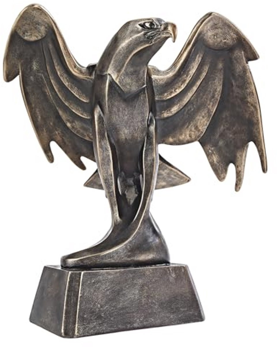 Art Deco Amerikaanse Bald Eagle Standbeeld - Bronzen Afwerking - 35,5 cm