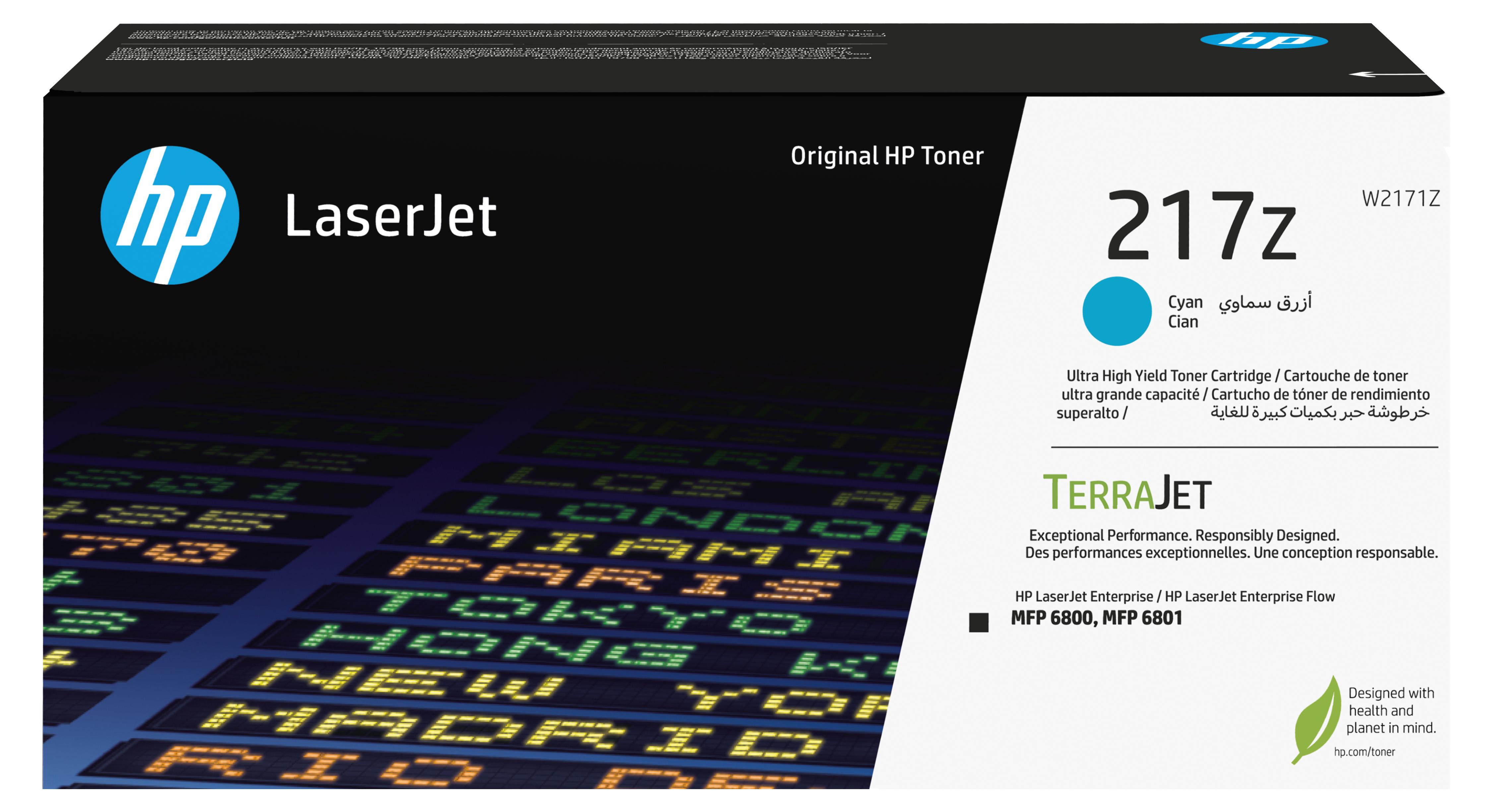 HP 217Z Cyan Original LaserJet Tonerkartusche mit superhoher Reichweite, 24000 Seiten, Cyan, 1 Stück(e)
