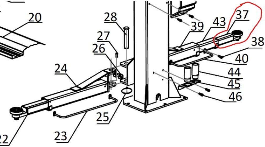 Teile und Zubehör, Hebebühne EVERT EVERTZL614004011C