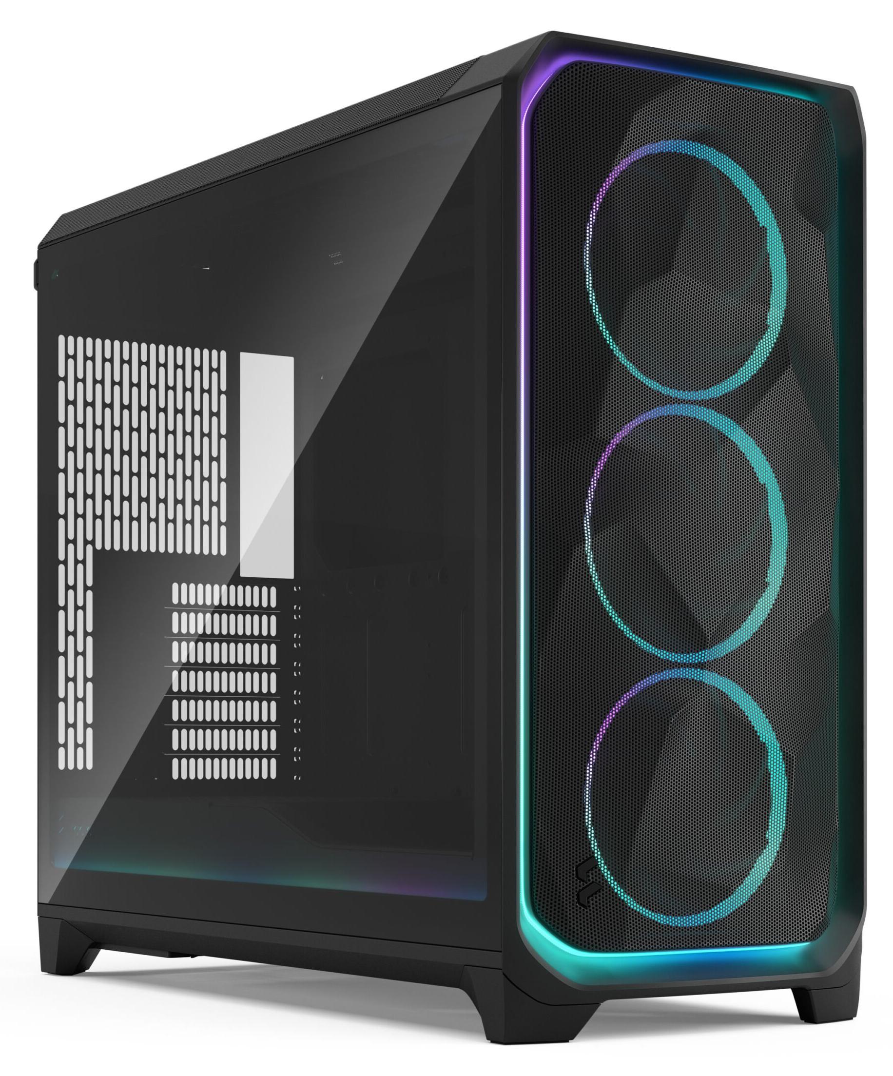 Fractal Design Meshify 3 XL, PC, Schwarz, ATX, EATX, ITX, micro ATX, SSI CEB, SSI EEB, Stahl, Gehärtetes Glas, Gaming, Multi