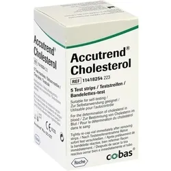 ACCUTREND Cholesterol Teststreifen 5 St
