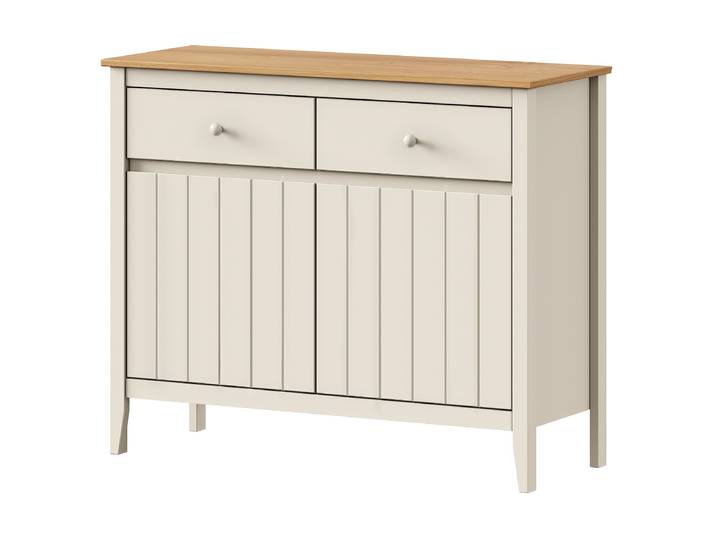 Massives Sideboard 110cm Beige/Beige