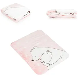 Cangaroo, Babydecke, Weiches Süsses Umarmungen Rosa Wiegedecke (110 x 80 cm)