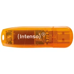 Intenso 64GB Rainbow Line / orange (64 GB, USB-A), USB Stick, Orange