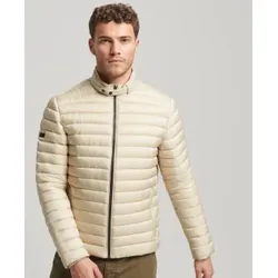 Superdry für Herren. M5011785A Leichte beigefarbene Steppjacke (S), Lässig, Nylon, Nachhaltig