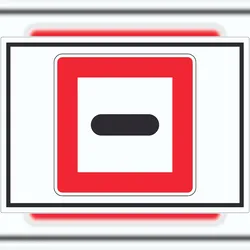 HB-Druck Anhalten Aufkleber mit Symbol Stopp A0 (841x1189mm)