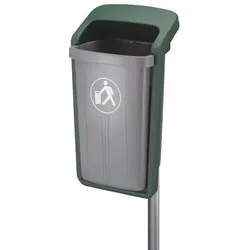 Mülleimer Plastic Omnium Außenbehälter Grau-Grün 50 L UV-beständiger Außenbehälter aus Kunststoff