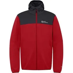 JACK WOLFSKIN Herren Jacke FELDBERG HOODY M, Größe M in Rot Rot