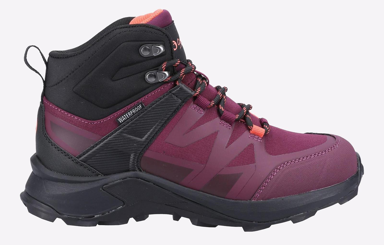 Cotswold Horton Maschen Damen Burgund Wanderstiefel