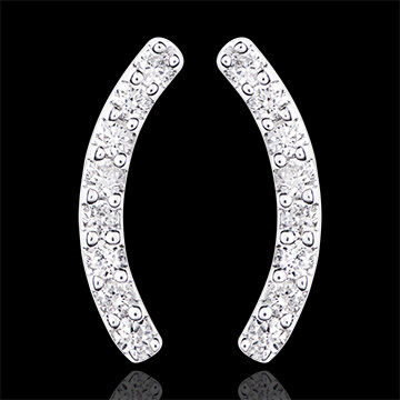 Edenly Ohrringe - Equilibrio - 375er WeiÃŸgold und Diamanten