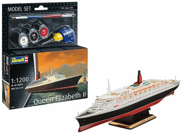 Maquette Navire Queen Elizabeth II Level 4 échelle 1:1200 - Revell