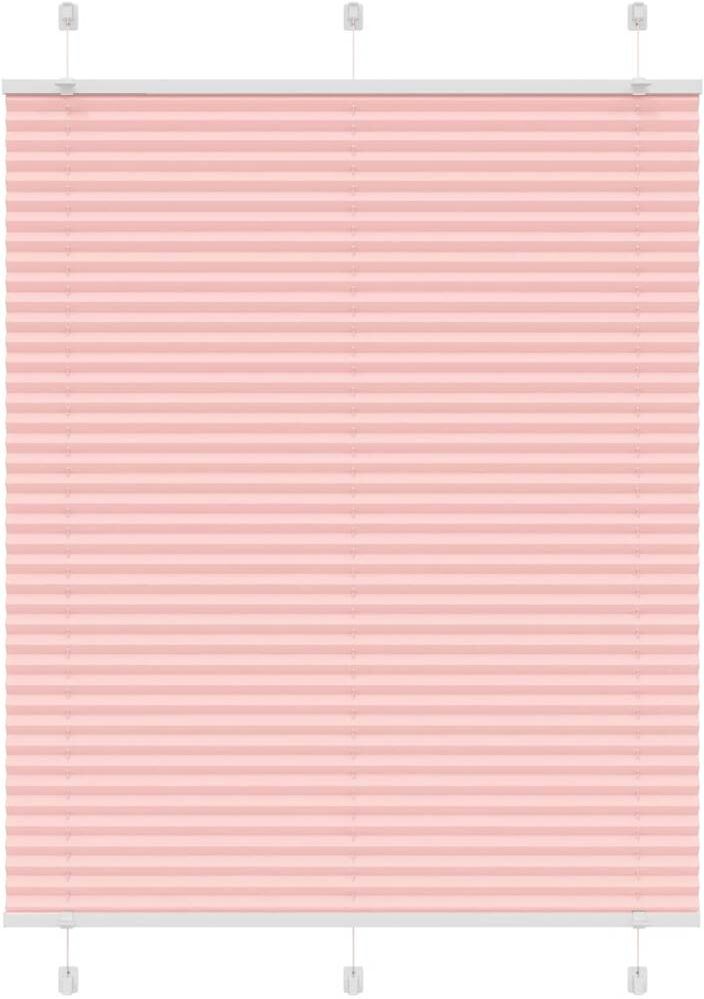 vidaXL Store plissé rose 105x100 cm largeur du tissu 104,4cm polyester