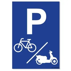CombiCraft Schild 'Roller- und Fahrradabstellplatz' - 21x30cm