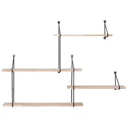 Ebuy24 Harlem Bücherregal mit 4 Regalen schwarz, Holz.