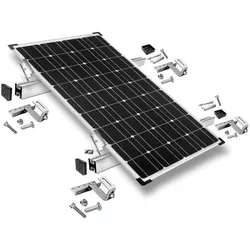 Befestigungskit mit Dachhaken 3-fach verstellbar (für Dachziegel) für Schrägdachmontage Solarpanele Rahmenhöhe 30mm | 1 | 30mm