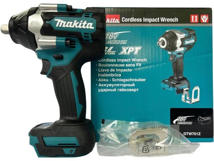 Makita DTW701Z, Schlagschrauber, Pistolengriff, 1/2\ , Schwarz, Blau, 2700 RPM, 500 RPM