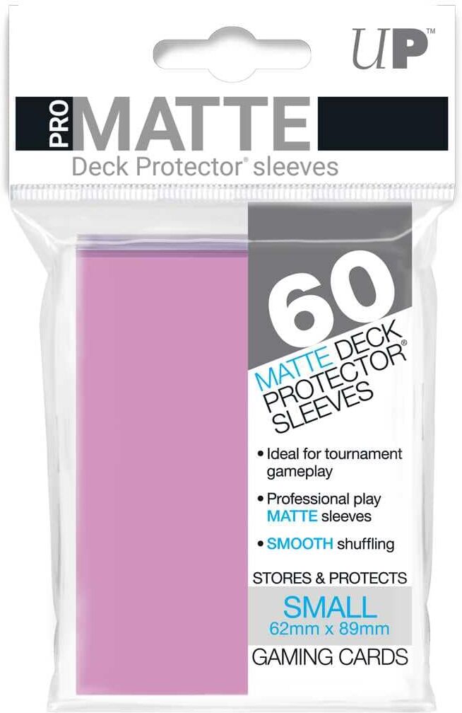 Ultra PRO Matte Small Deck Protectors (60 ct) - Pink for Trading Card Collectors