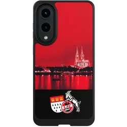 Nivocase Hülle für Samsung Galaxy S25 Edge Handyhülle NIVOcore Case Schwarz 1. FC Köln Offizielles (Samsung Galaxy S25 Edge), Smartphone Hülle, Schwarz
