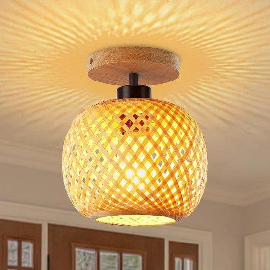 Famanu Plafondlamp Boho-stijl – Handgemaakt van bamboe