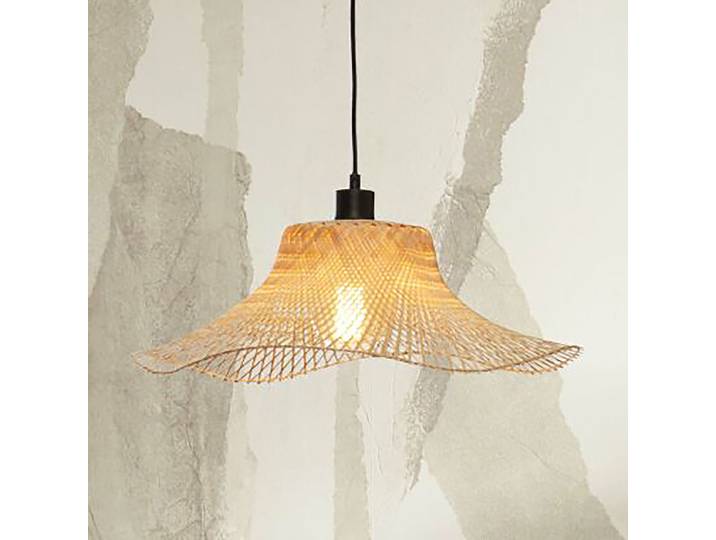 Suspension Ibiza - Type A Ø 50cm Beige/Beige Bambou E27