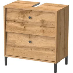 Tchibo - Waschbeckenunterschrank »Cottage« - 60x33x64,7cm - schwarz -
